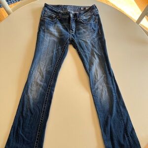 Miss Me Jeweled Front Pocket Boot Cut Jeans